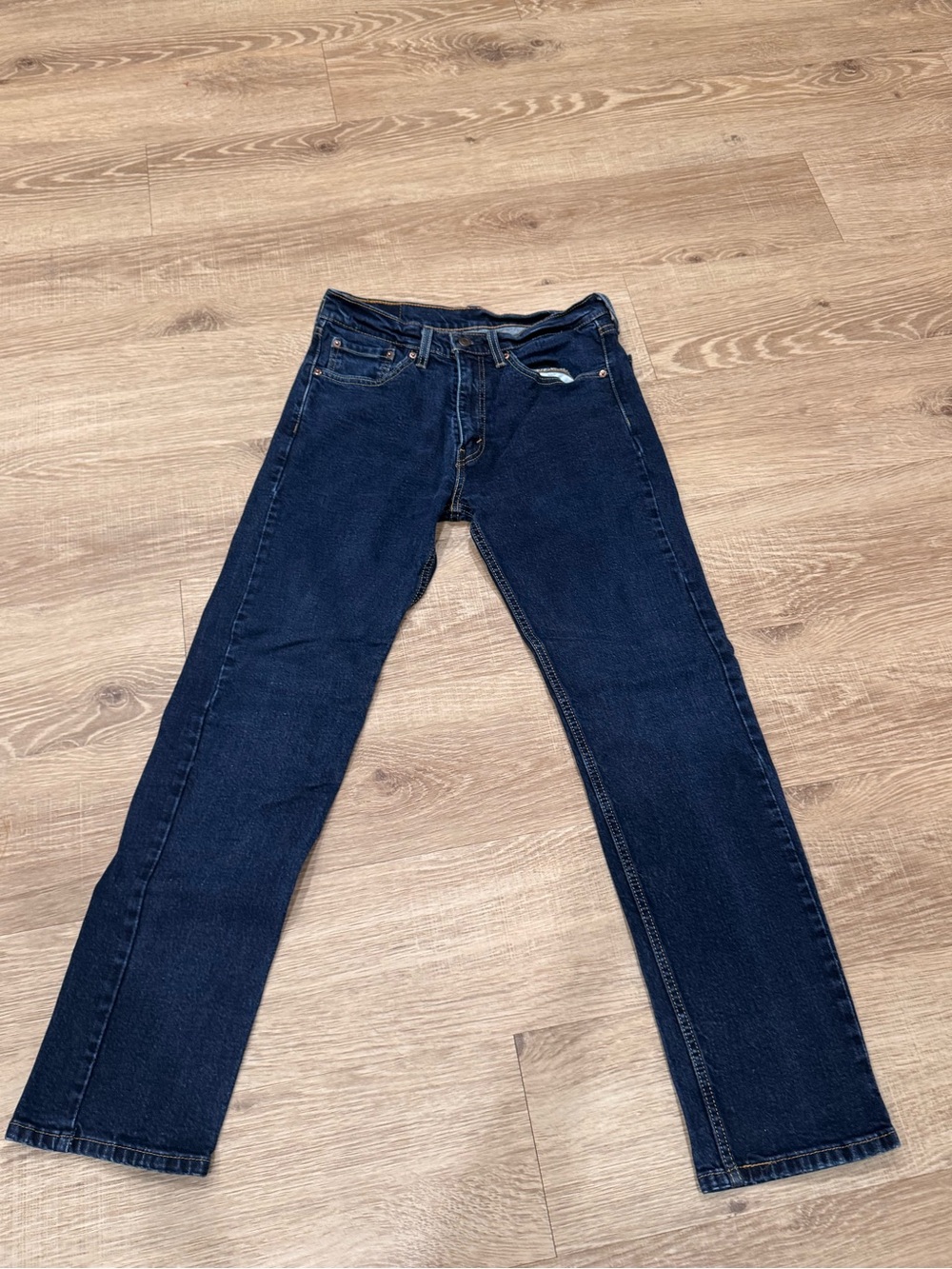 Levi’s 505 Regular Fit Straight Leg Jeans W31 L32 Dark Wash
